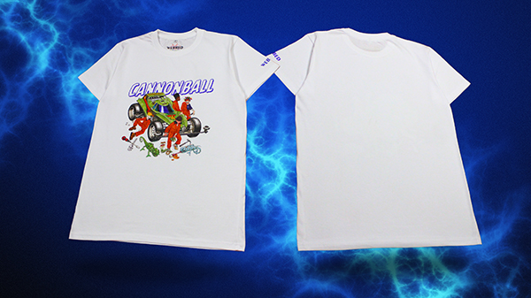 The Webbed t-shirt, inspired by Ocean Drive's "Boulevard," captu